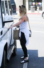 HILARY DUFF Out Shopping in Beverly Hills 07/31/2015