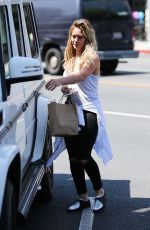 HILARY DUFF Out Shopping in Beverly Hills 07/31/2015