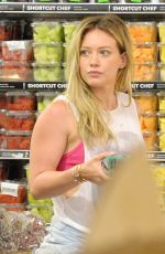 HILARY DUFF Out Shopping in Los Angeles 08/10/2015