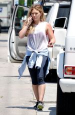 HILARY DUFF Out Shopping in Los Angeles 08/10/2015