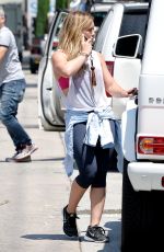 HILARY DUFF Out Shopping in Los Angeles 08/10/2015