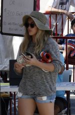 HILARY DUFF Shopping at Farmers Market in Studio City 08/16/2015