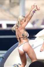 RITA ORA in Bikini on a Yacht in Ibiza 08/03/2015