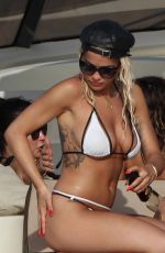 RITA ORA in Bikini on a Yacht in Ibiza 08/03/2015