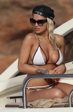 RITA ORA in Bikini on a Yacht in Ibiza 08/03/2015