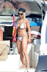 RITA ORA in Bikini on a Yacht in Ibiza 08/03/2015