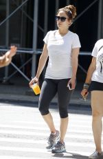 JENNIFER LOPEZ Arrives at a Gym in New York 08/04/2015