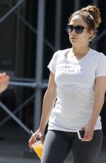 JENNIFER LOPEZ Arrives at a Gym in New York 08/04/2015