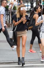 HAILEY BALDWIN Out Shopping in Soho 08/20/2015
