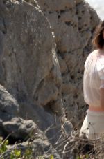 KRISTEN STEWART on the Set of Woody Allen\
