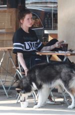 IRELAND BALDWIN at Le Pain Quotidien Bakery in Los Angeles 08/22/2015