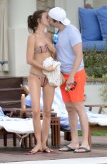 IRINA SHAYK in Bikini at a Pool in Capri 08/13/2015