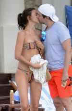 IRINA SHAYK in Bikini at a Pool in Capri 08/13/2015