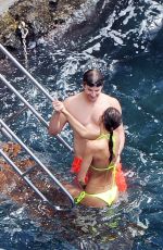 IRINA SHAYK in Bikini on Vacation in Amalfi Coast 08/11/2015