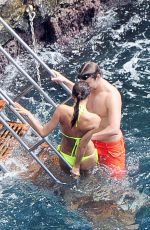 IRINA SHAYK in Bikini on Vacation in Amalfi Coast 08/11/2015