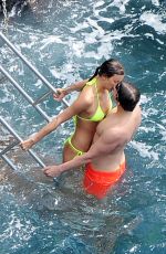 IRINA SHAYK in Bikini on Vacation in Amalfi Coast 08/11/2015