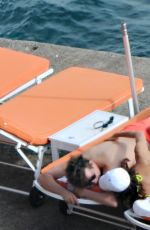 IRINA SHAYK in Bikini on Vacation in Amalfi Coast 08/11/2015