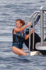 ISLA FISHER in Swimsuit in St. Tropez 08/22/2015