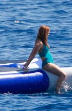 ISLA FISHER in Swimsuit in St. Tropez 08/22/2015