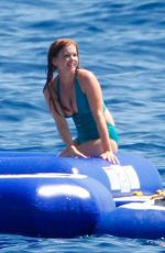 ISLA FISHER in Swimsuit in St. Tropez 08/22/2015