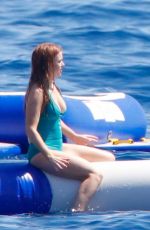 ISLA FISHER in Swimsuit in St. Tropez 08/22/2015