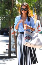 JAMIE CHUNG Leaves Clover Juice in West Hollywood 08/12/2015
