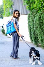 JAMIE CHUNG Walks Her Dog Out in Sherman Oaks 08/03/2015