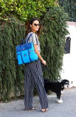 JAMIE CHUNG Walks Her Dog Out in Sherman Oaks 08/03/2015