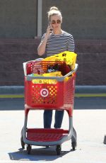 JANUARY JONES Leaves a Target in Sherman Oaks 08/11/2015