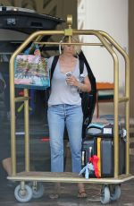 JENNA ELFMAN Leaves Her Hotel in Hawaii 08/27/2015