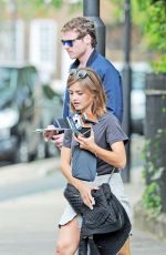 JENNA LOUISE COLEMN Out and About in London 08/16/2015