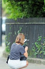 JENNA LOUISE COLEMN Out and About in London 08/16/2015