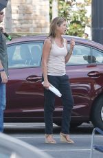 JENNIFER ANISTON on the Set of Mothers Day in Atlanta 08/27/2015