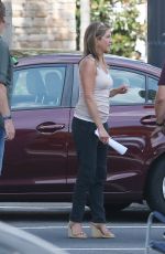 JENNIFER ANISTON on the Set of Mothers Day in Atlanta 08/27/2015
