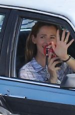 JENNIFER GARNER on the Set of Miracles from Heaven in Atlanta 08/02/2015