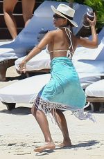 JESSICA ALBA in Bikini at a Beach in Cancun 08/15/2015