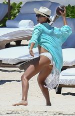 JESSICA ALBA in Bikini at a Beach in Cancun 08/15/2015