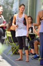 JESSICA ALBA in Leggings Out in West Hollywood 08/30/2015