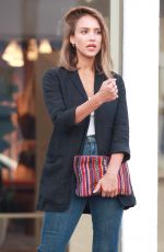 JESSICA ALBA Shopping at Rebecca Minkoff Store in Hollywood 08/25/2015