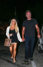 JESSICA SIMPSON Night Out in Calabasas 08/18/2015
