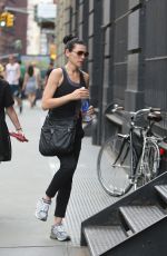 JU:IANNA MARGUILES Arrives at a Gym in New York 08/07/2015