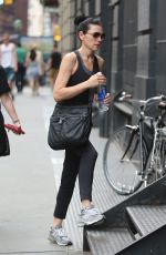 JU:IANNA MARGUILES Arrives at a Gym in New York 08/07/2015