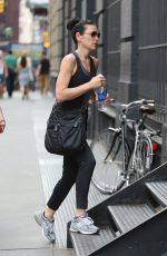 JU:IANNA MARGUILES Arrives at a Gym in New York 08/07/2015