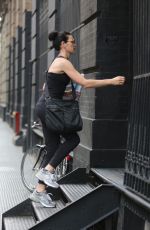 JU:IANNA MARGUILES Arrives at a Gym in New York 08/07/2015