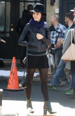 JULIA GOLDANI on the Set of The Affair in New York 08/27/2015