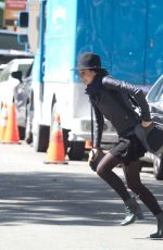 JULIA GOLDANI on the Set of The Affair in New York 08/27/2015