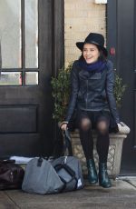 JULIA GOLDANI on the Set of The Affair in New York 08/27/2015