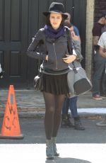 JULIA GOLDANI on the Set of The Affair in New York 08/27/2015