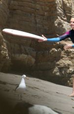 JULIA ROBERTS at a Beach in Malibu 08/18/2015