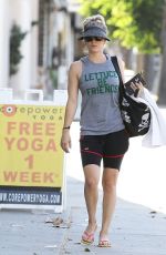 KALEY CUOCO Leaves Yoga Class in Sherman Oaks 08/14/2015